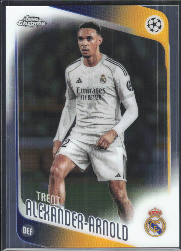 Trent Alexander-Arnold – 2025-26 Topps Chrome UEFA Club Competitions #141 – framsida