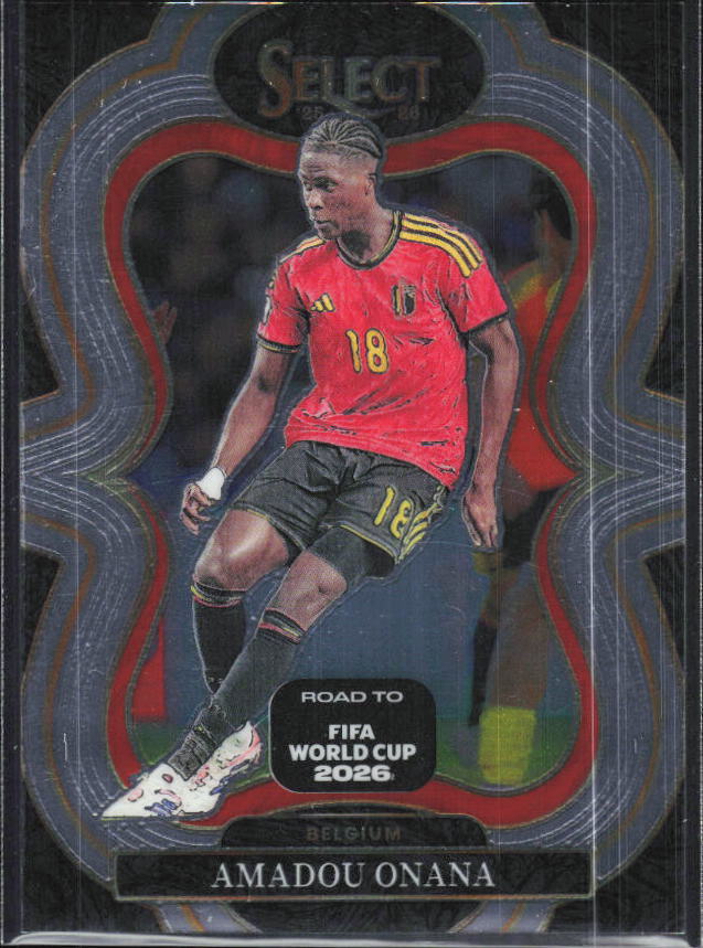 Amadou Onana – 2025-26 Panini Select Road to FIFA World Cup #162 Mezzanine – framsida