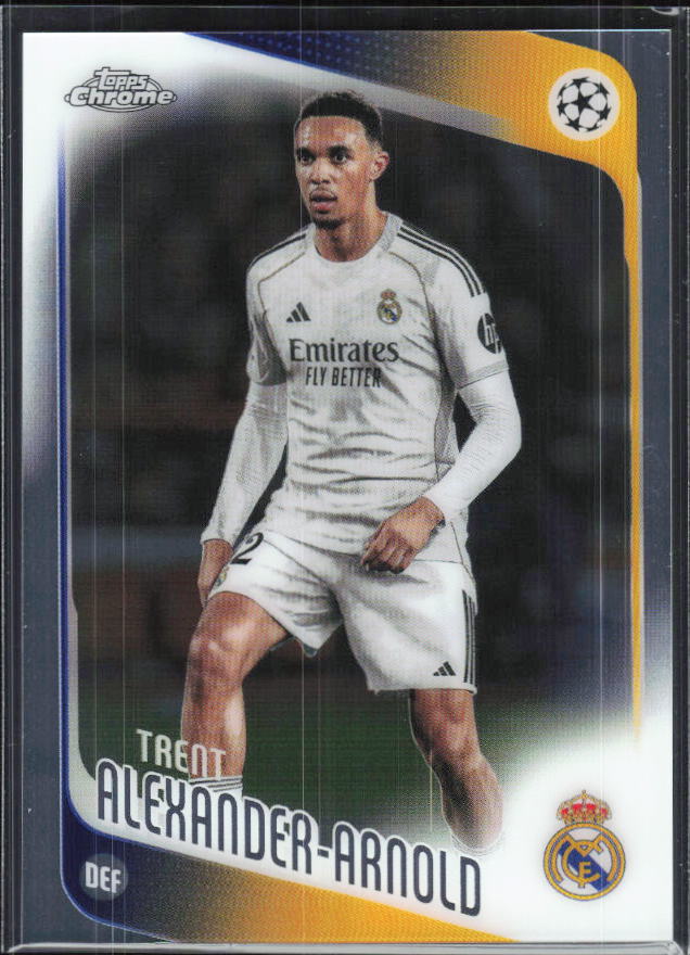 Trent Alexander-Arnold – 2025-26 Topps Chrome UEFA Club Competitions #141 – framsida