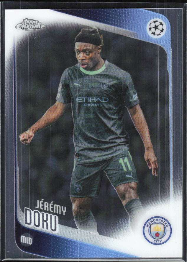 Jérémy Doku – 2025-26 Topps Chrome UEFA Club Competitions #47 – framsida