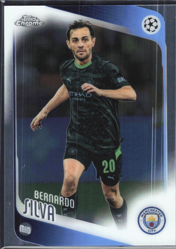 Bernardo Silva – 2025-26 Topps Chrome UEFA Club Competitions #2 – framsida