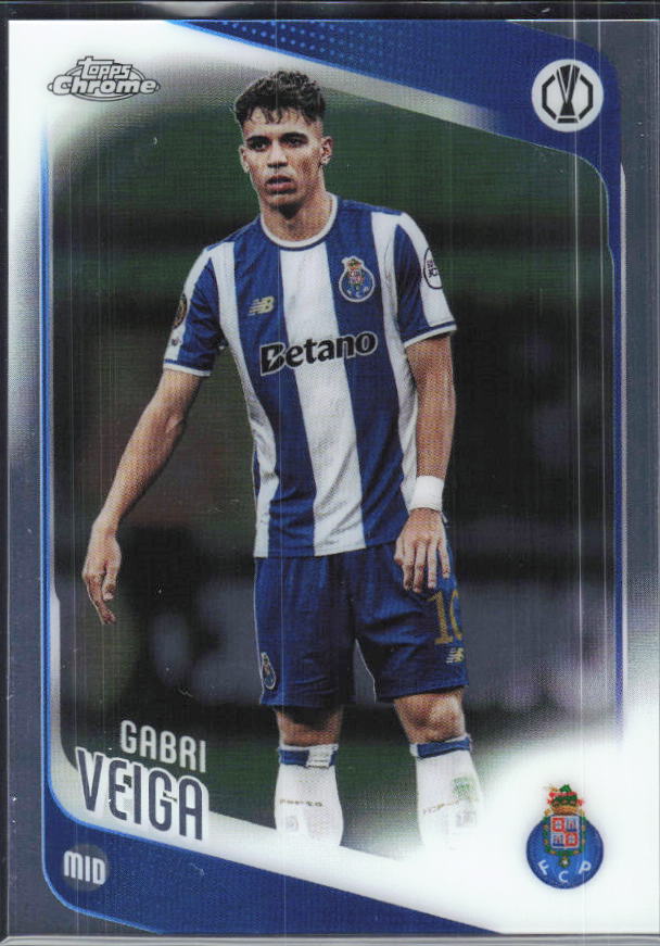 Gabri Veiga – 2025-26 Topps Chrome UEFA Club Competitions #87 – framsida