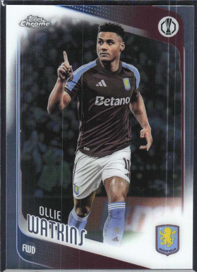 Ollie Watkins – 2025-26 Topps Chrome UEFA Club Competitions #124 – framsida