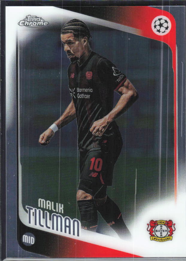 Malik Tillman – 2025-26 Topps Chrome UEFA Club Competitions #24 – framsida