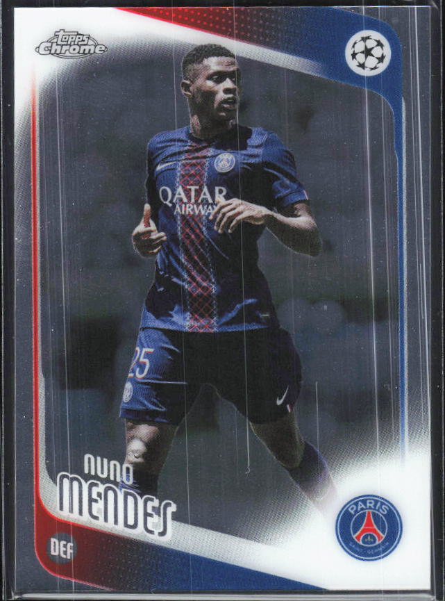 Nuno Mendes – 2025-26 Topps Chrome UEFA Club Competitions #69 – framsida