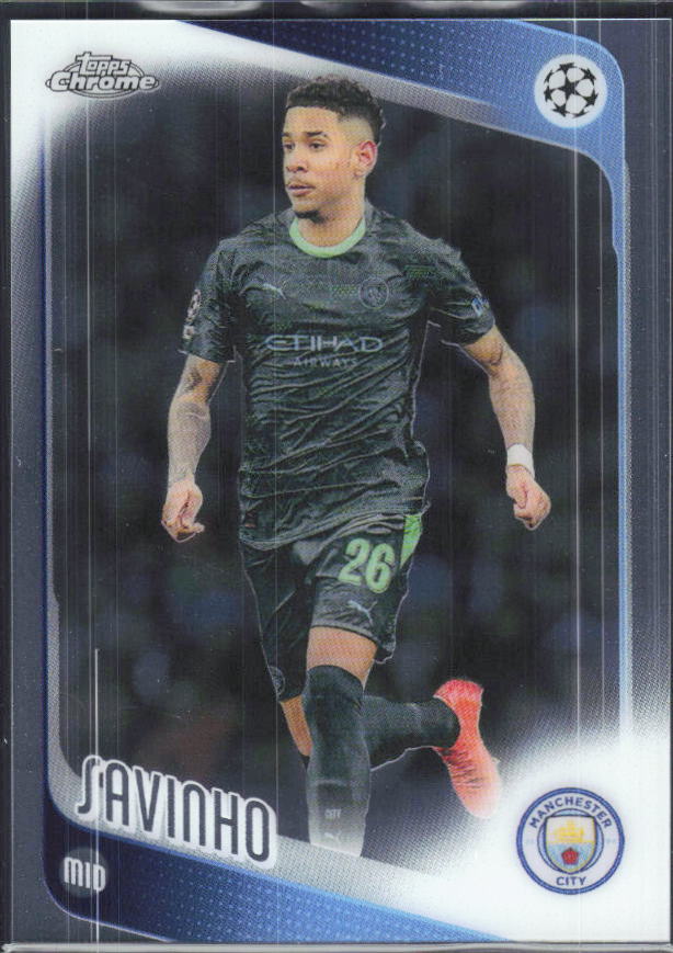 Savinho – 2025-26 Topps Chrome UEFA Club Competitions #33 – framsida