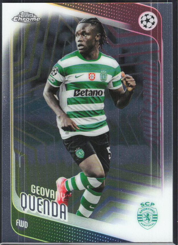 Geovany Quenda – 2025-26 Topps Chrome UEFA Club Competitions #95 – framsida