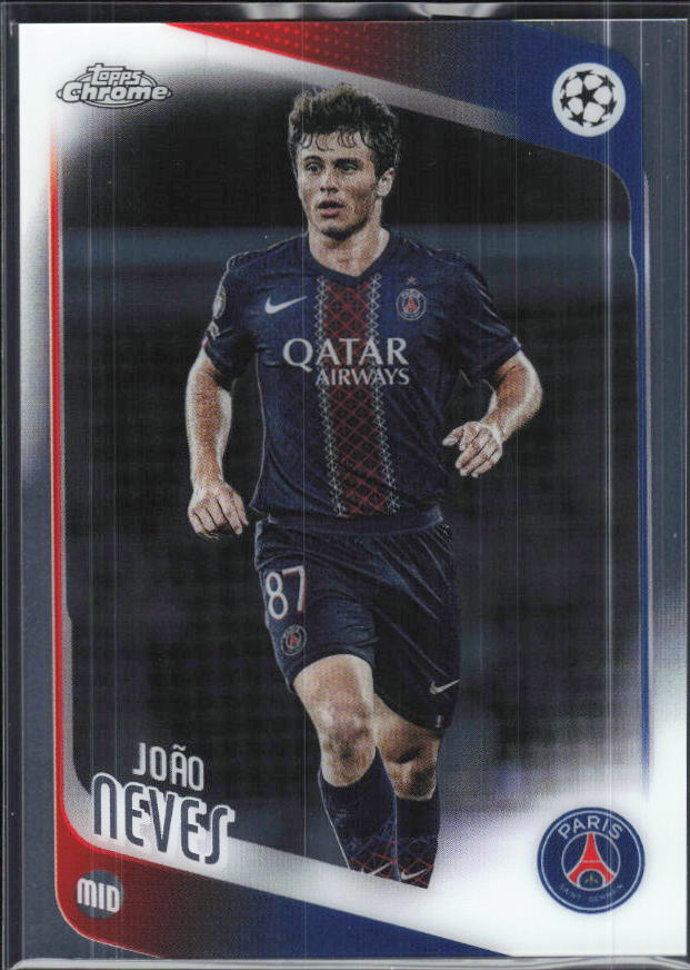 João Neves – 2025-26 Topps Chrome UEFA Club Competitions #14 – framsida