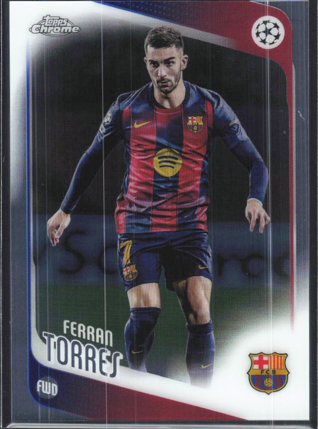 Ferran Torres – 2025-26 Topps Chrome UEFA Club Competitions #138 – framsida