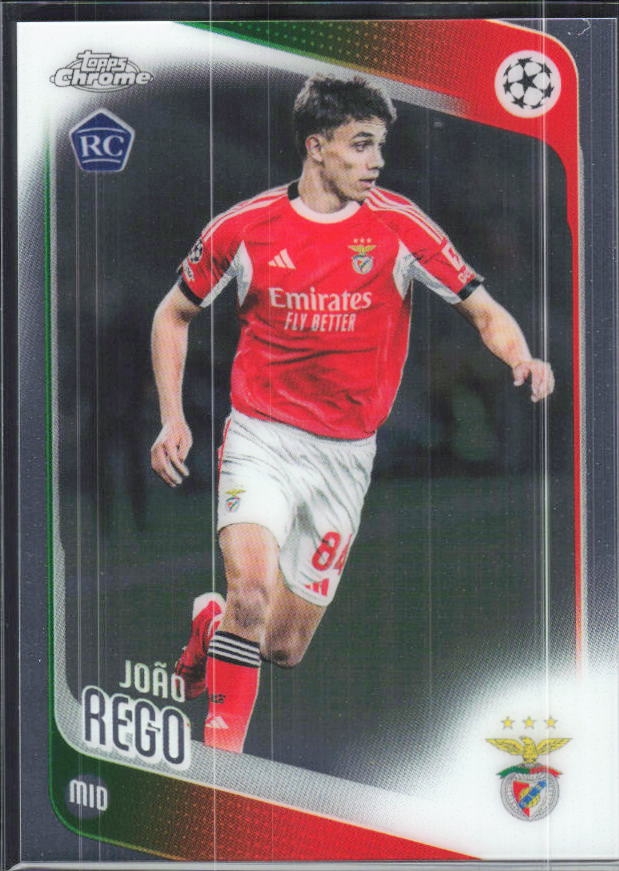 João Rego – 2025-26 Topps Chrome UEFA Club Competitions #168 – framsida