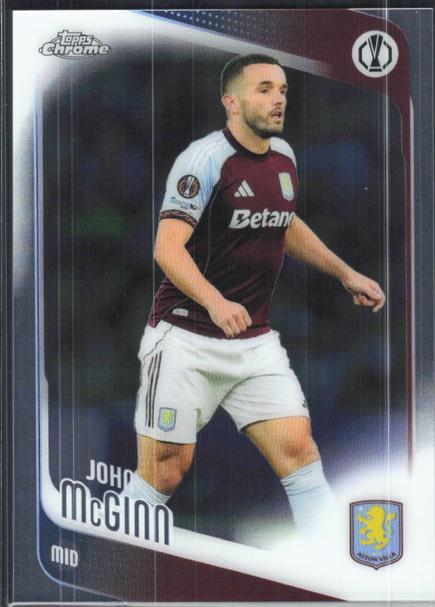 John McGinn – 2025-26 Topps Chrome UEFA Club Competitions #28 – framsida