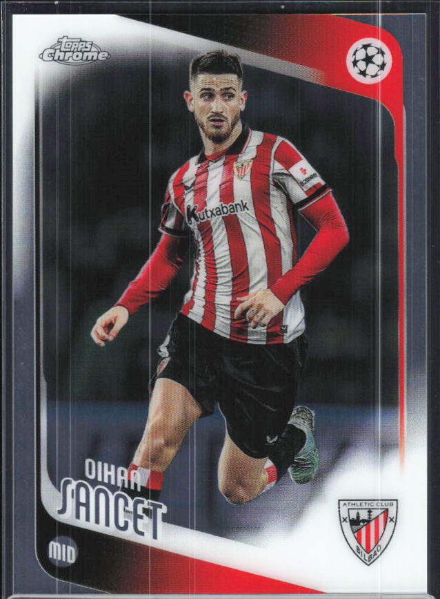 Oihan Sancet – 2025-26 Topps Chrome UEFA Club Competitions #195 – framsida