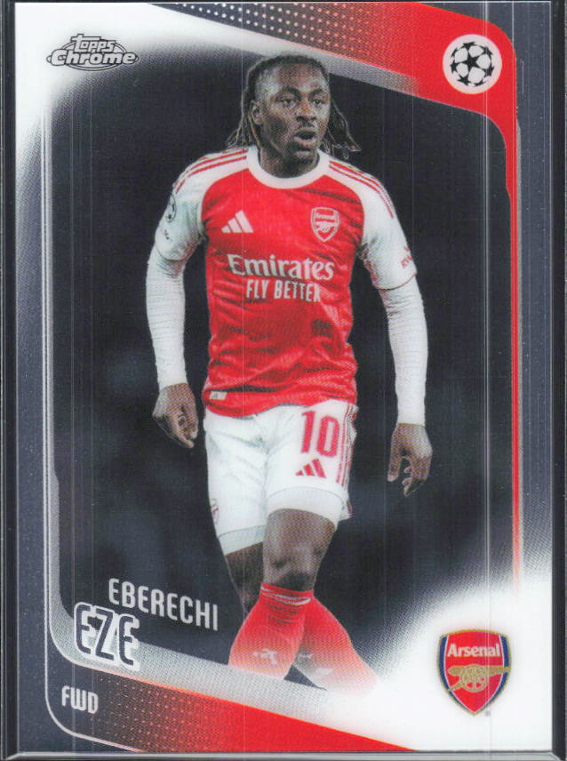 Eberechi Eze – 2025-26 Topps Chrome UEFA Club Competitions #194 – framsida