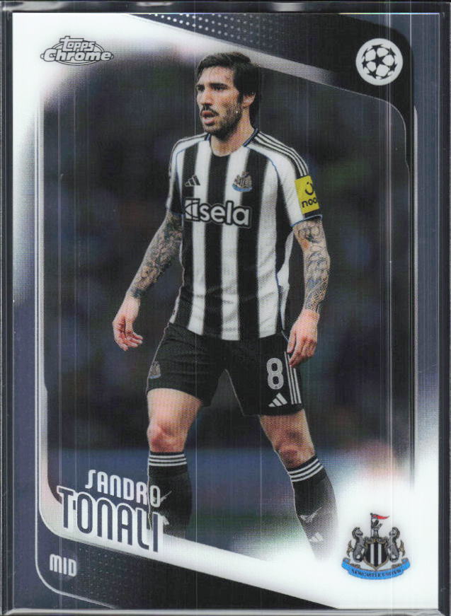 Sandro Tonali – 2025-26 Topps Chrome UEFA Club Competitions #109 – framsida