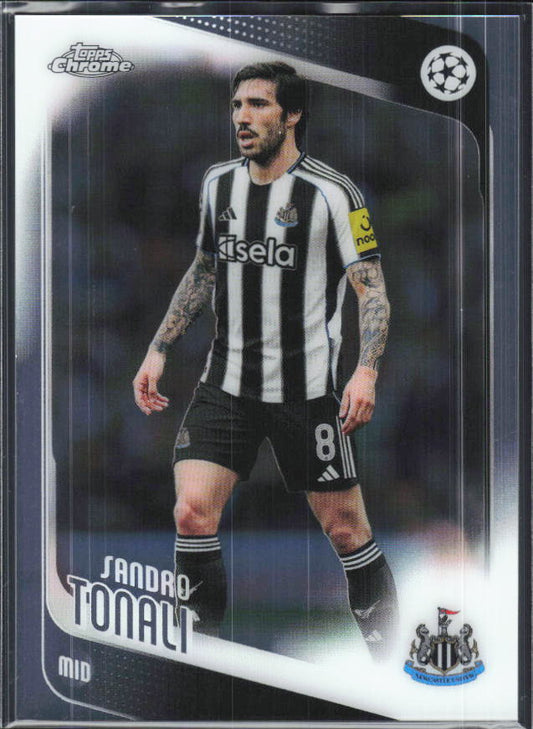 Sandro Tonali – 2025-26 Topps Chrome UEFA Club Competitions #109 – framsida