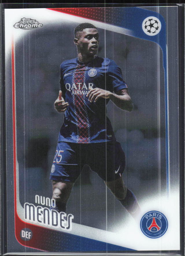 Nuno Mendes – 2025-26 Topps Chrome UEFA Club Competitions #69 – framsida