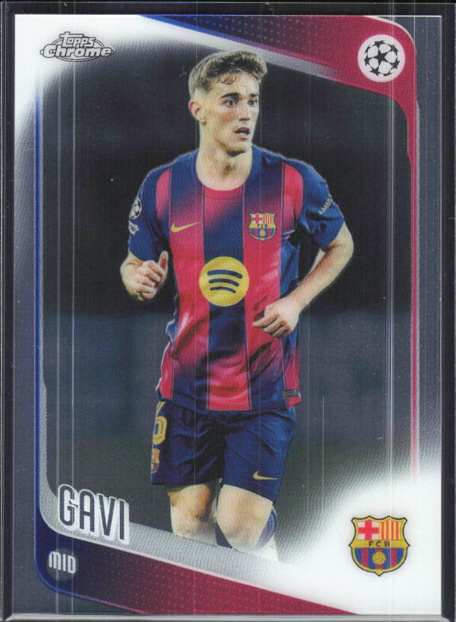 Gavi – 2025-26 Topps Chrome UEFA Club Competitions #132 – framsida