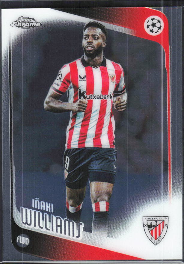 Iñaki Williams – 2025-26 Topps Chrome UEFA Club Competitions #20 – framsida