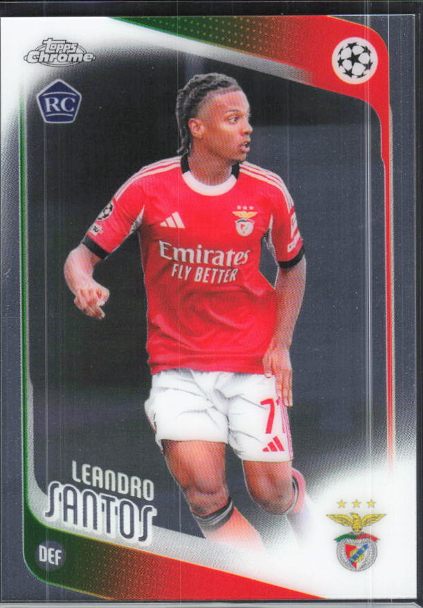 Leandro Santos – 2025-26 Topps Chrome UEFA Club Competitions #160 – framsida