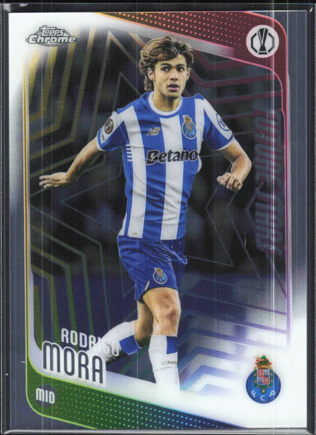Rodrigo Mora – 2025-26 Topps Chrome UEFA Club Competitions #83 – framsida