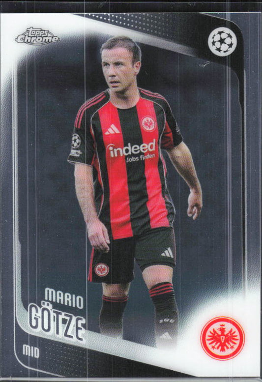 Mario Götze – 2025-26 Topps Chrome UEFA Club Competitions #162 – framsida