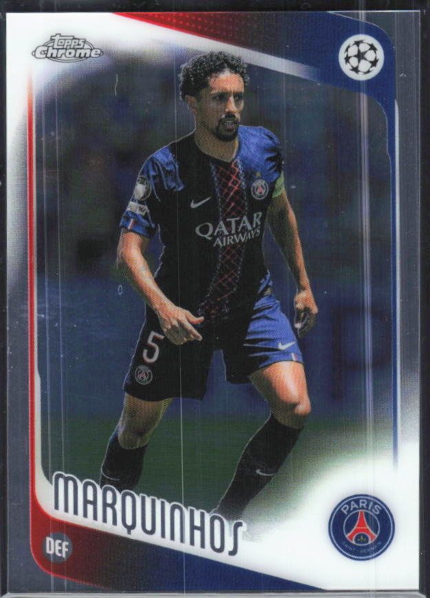 Marquinhos – 2025-26 Topps Chrome UEFA Club Competitions #92 – framsida