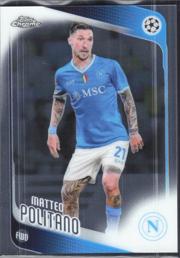 Matteo Politano – 2025-26 Topps Chrome UEFA Club Competitions #7 – framsida