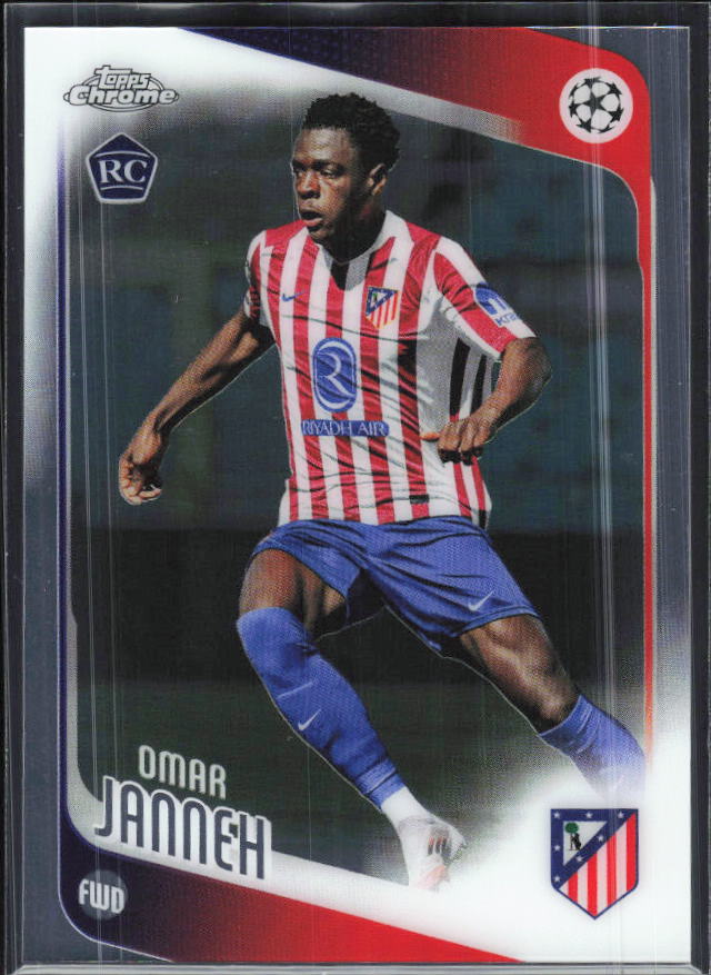 Omar Janneh – 2025-26 Topps Chrome UEFA Club Competitions #137 – framsida
