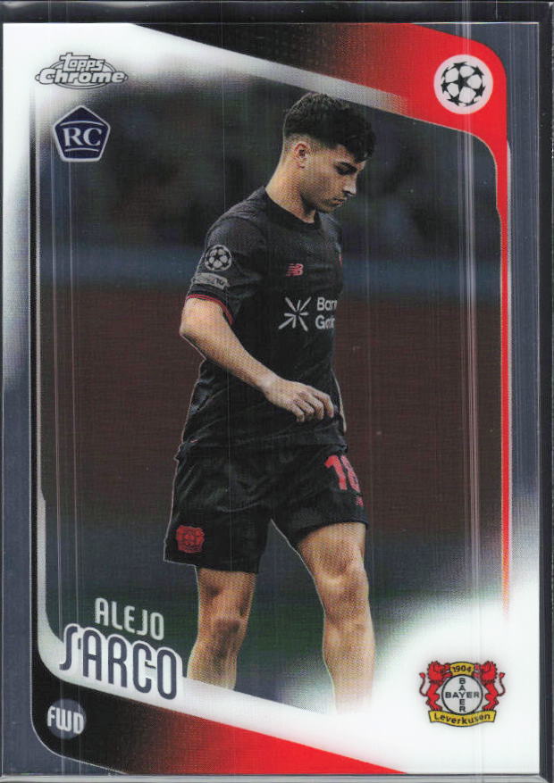 Alejo Sarco – 2025-26 Topps Chrome UEFA Club Competitions #44 – framsida