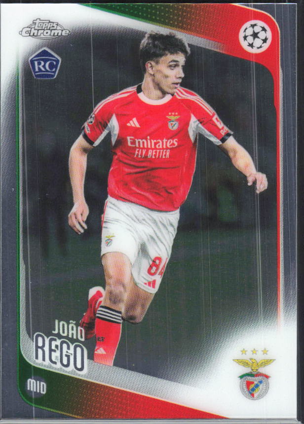 João Rego – 2025-26 Topps Chrome UEFA Club Competitions #168 – framsida