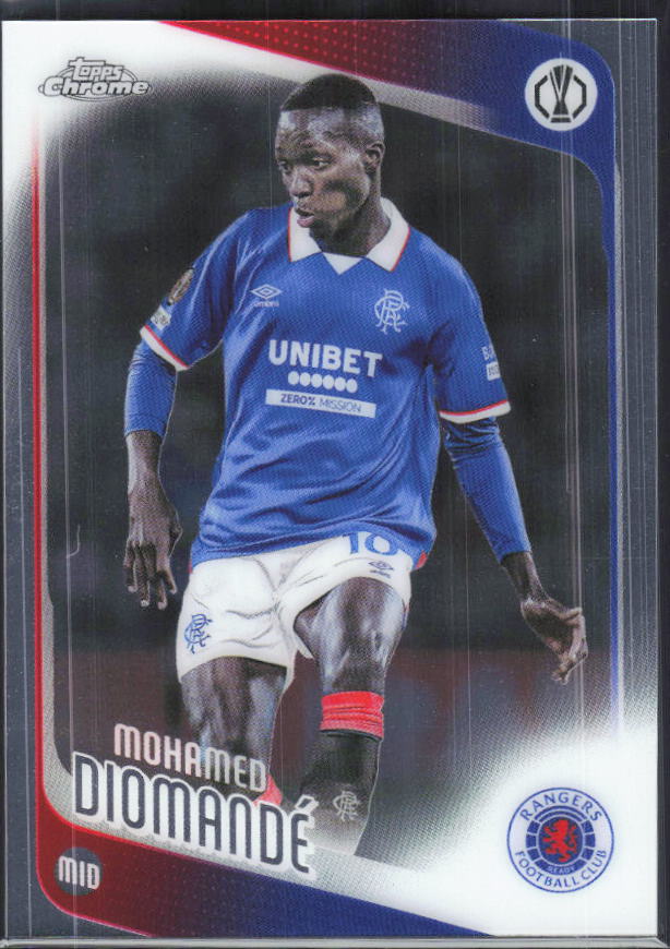 Mohamed Diomandé – 2025-26 Topps Chrome UEFA Club Competitions #45 – framsida