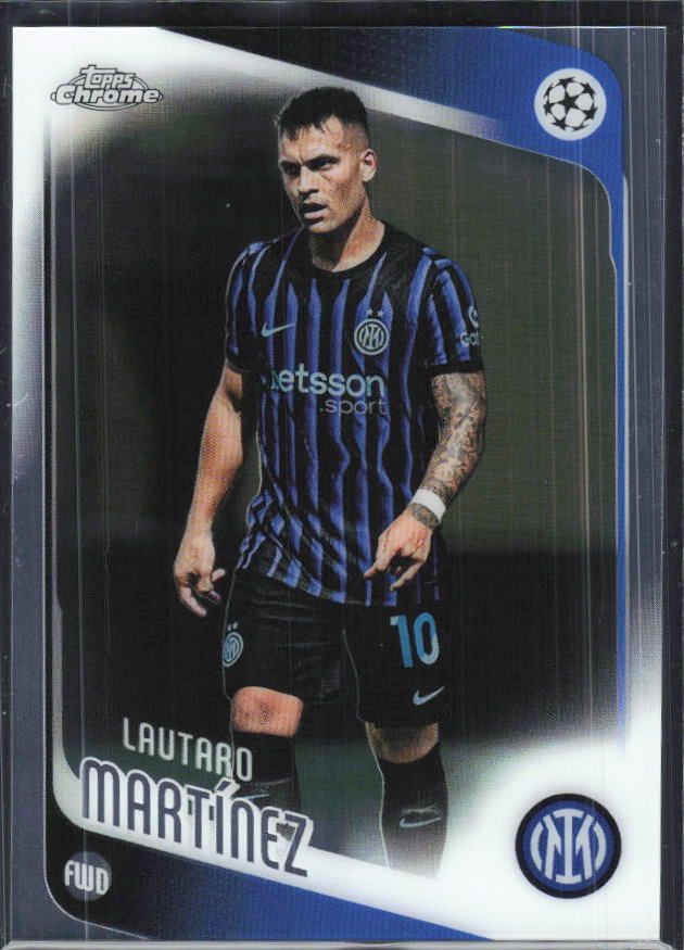 Lautaro Martínez – 2025-26 Topps Chrome UEFA Club Competitions #156 – framsida