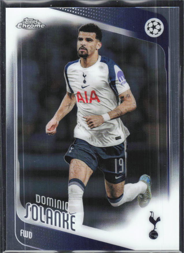 Dominic Solanke – 2025-26 Topps Chrome UEFA Club Competitions #144 – framsida