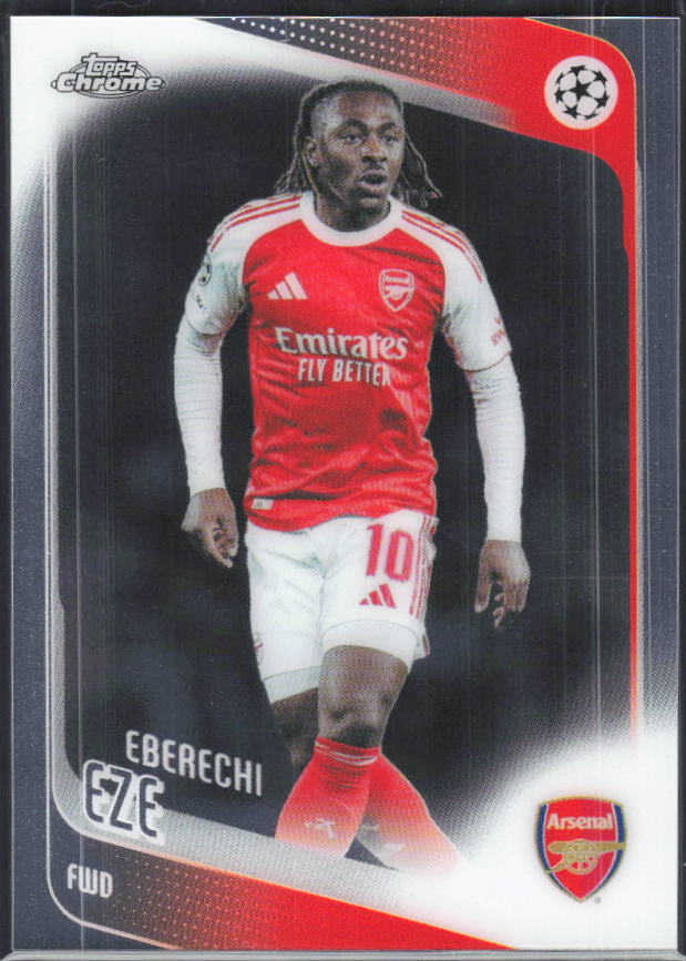 Eberechi Eze – 2025-26 Topps Chrome UEFA Club Competitions #194 – framsida