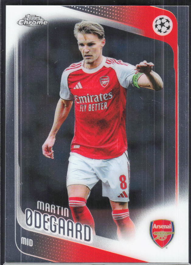Martin Ødegaard – 2025-26 Topps Chrome UEFA Club Competitions #157 – framsida