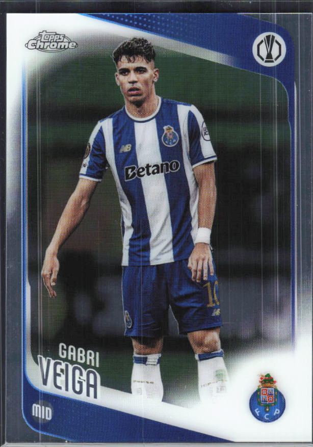 Gabri Veiga – 2025-26 Topps Chrome UEFA Club Competitions #87 – framsida