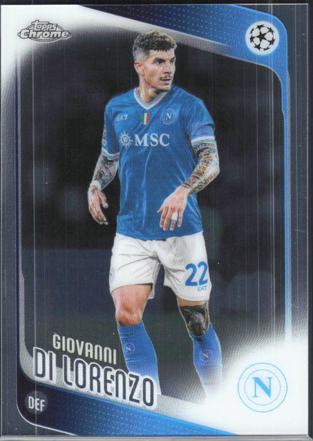 Giovanni Di Lorenzo – 2025-26 Topps Chrome UEFA Club Competitions #77 – framsida