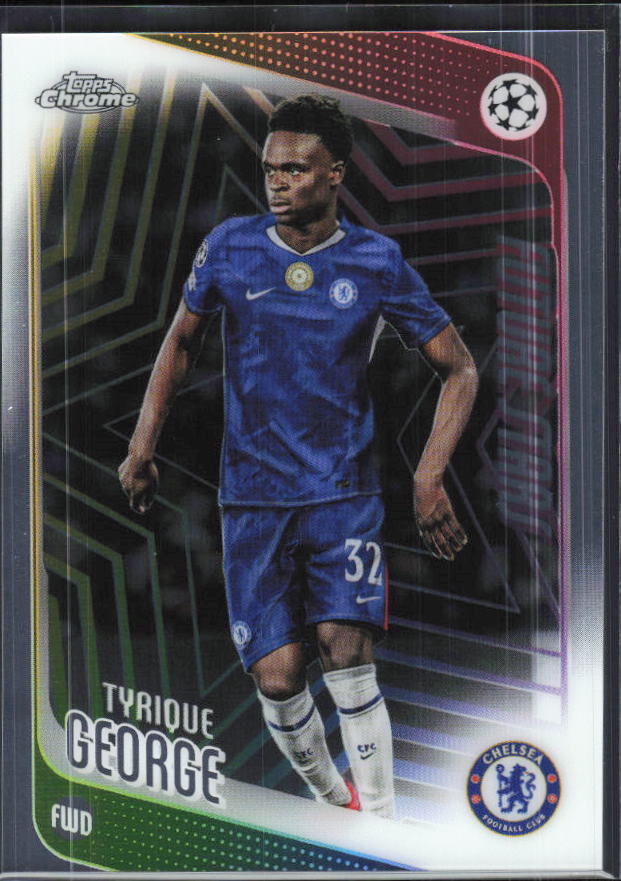 Tyrique George – 2025-26 Topps Chrome UEFA Club Competitions #58 – framsida