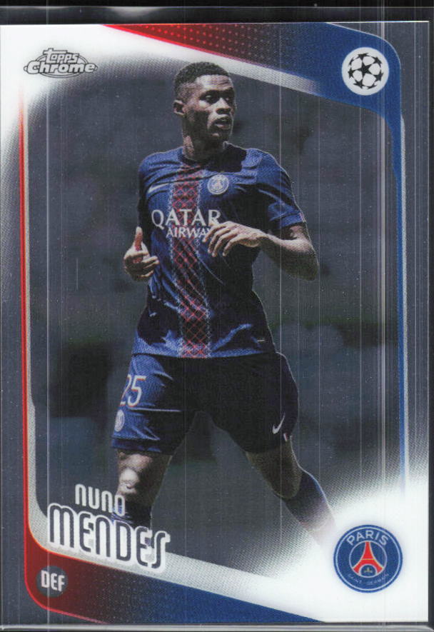 Nuno Mendes – 2025-26 Topps Chrome UEFA Club Competitions #69 – framsida