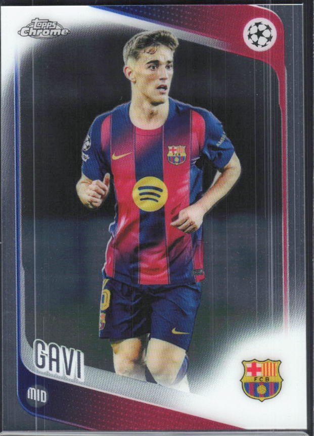 Gavi – 2025-26 Topps Chrome UEFA Club Competitions #132 – framsida