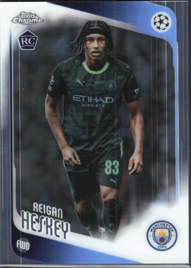 Reigan Heskey – 2025-26 Topps Chrome UEFA Club Competitions #142 – framsida