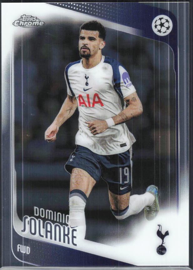 Dominic Solanke – 2025-26 Topps Chrome UEFA Club Competitions #144 – framsida