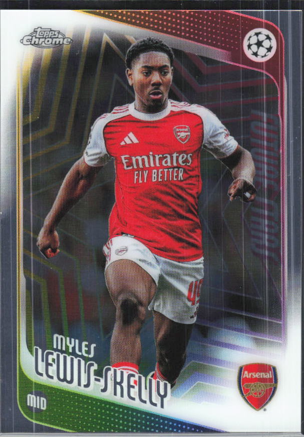 Myles Lewis-Skelly – 2025-26 Topps Chrome UEFA Club Competitions #52 – framsida