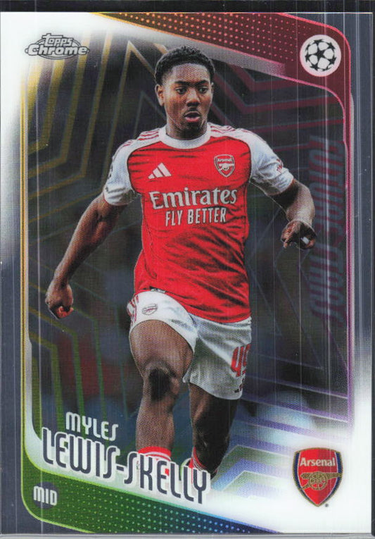 Myles Lewis-Skelly – 2025-26 Topps Chrome UEFA Club Competitions #52 – framsida