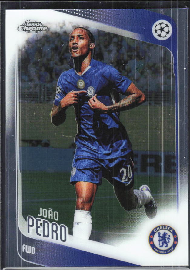 João Pedro – 2025-26 Topps Chrome UEFA Club Competitions #184 – framsida