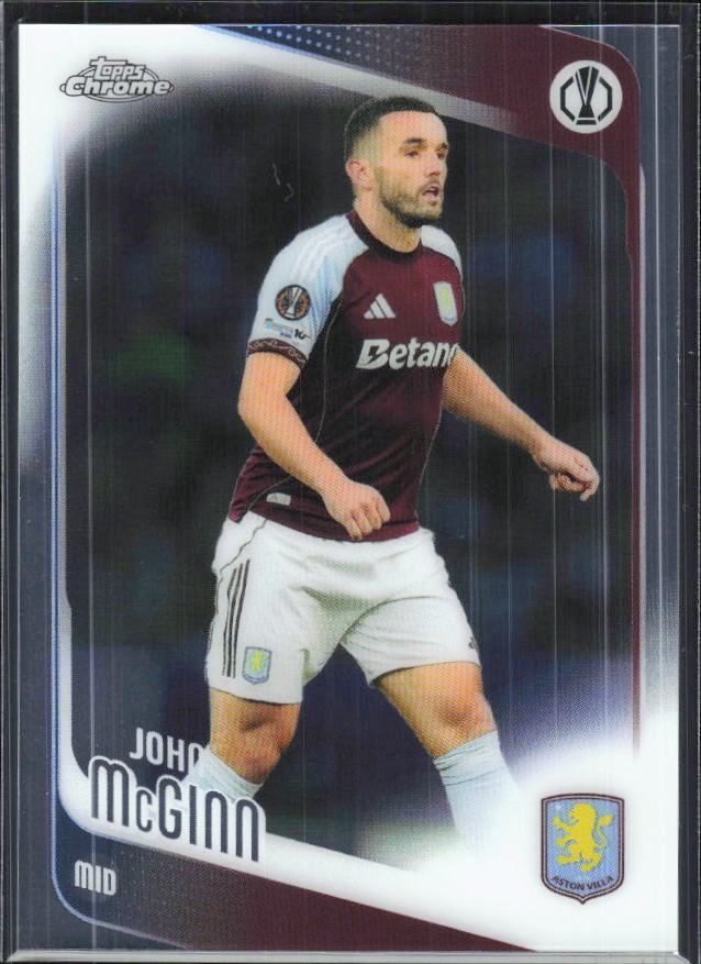 John McGinn – 2025-26 Topps Chrome UEFA Club Competitions #28 – framsida