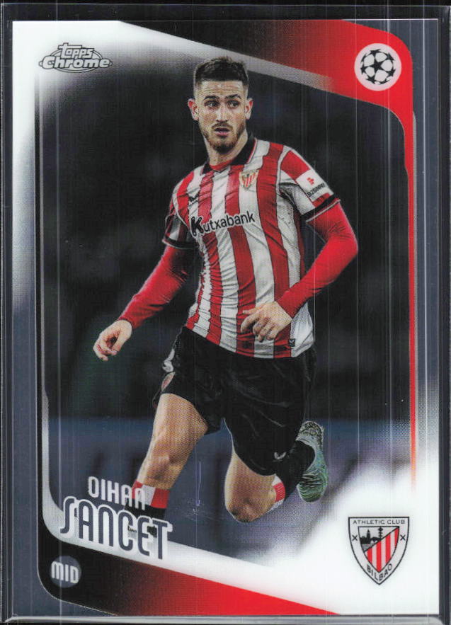 Oihan Sancet – 2025-26 Topps Chrome UEFA Club Competitions #195 – framsida