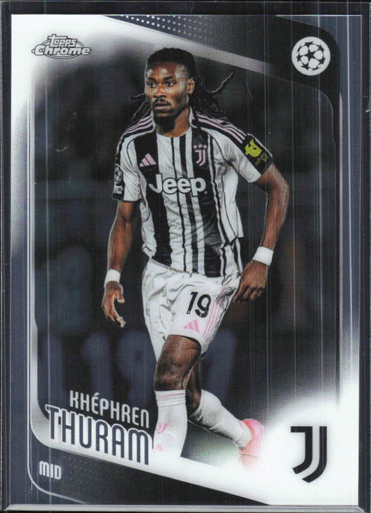 Khéphren Thuram – 2025-26 Topps Chrome UEFA Club Competitions #71 – framsida
