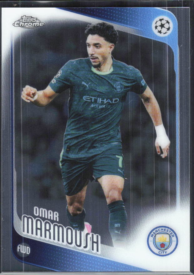Omar Marmoush – 2025-26 Topps Chrome UEFA Club Competitions #80 – framsida