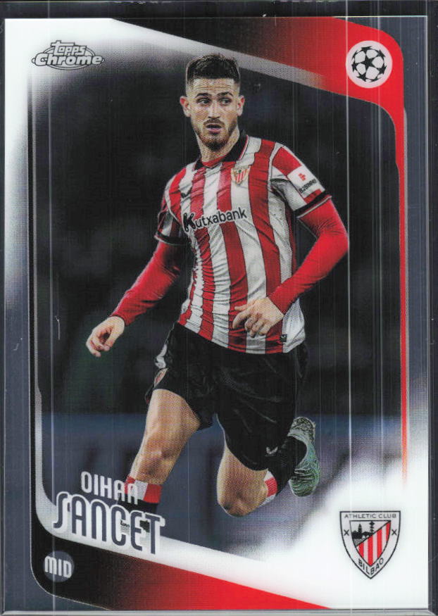 Oihan Sancet – 2025-26 Topps Chrome UEFA Club Competitions #195 – framsida